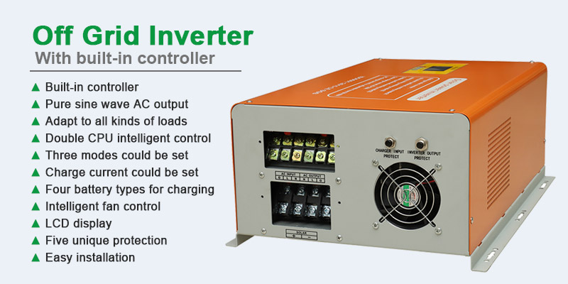 WSC series solar inverter with mppt charge controller