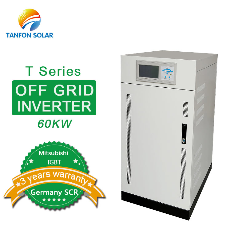 Three phase off grid solar 60kw inverter with IGBT