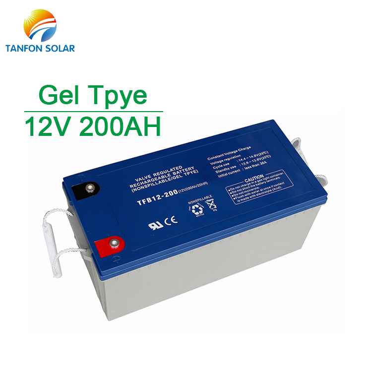 Rechargeable Gel 200ah Solar Battery for Solar System
