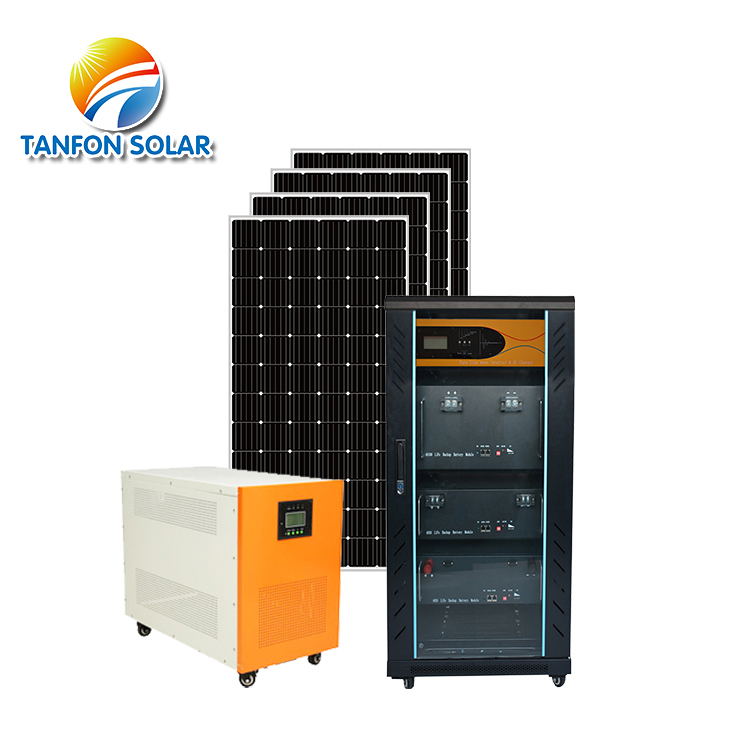 Tanfon 6KW Hybrid Off Grid Solar Energy Storage System with lithium battery