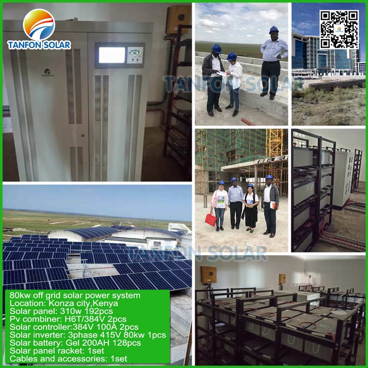 Large Solar Power System 80kw Solar Panel Installation Manufacturer