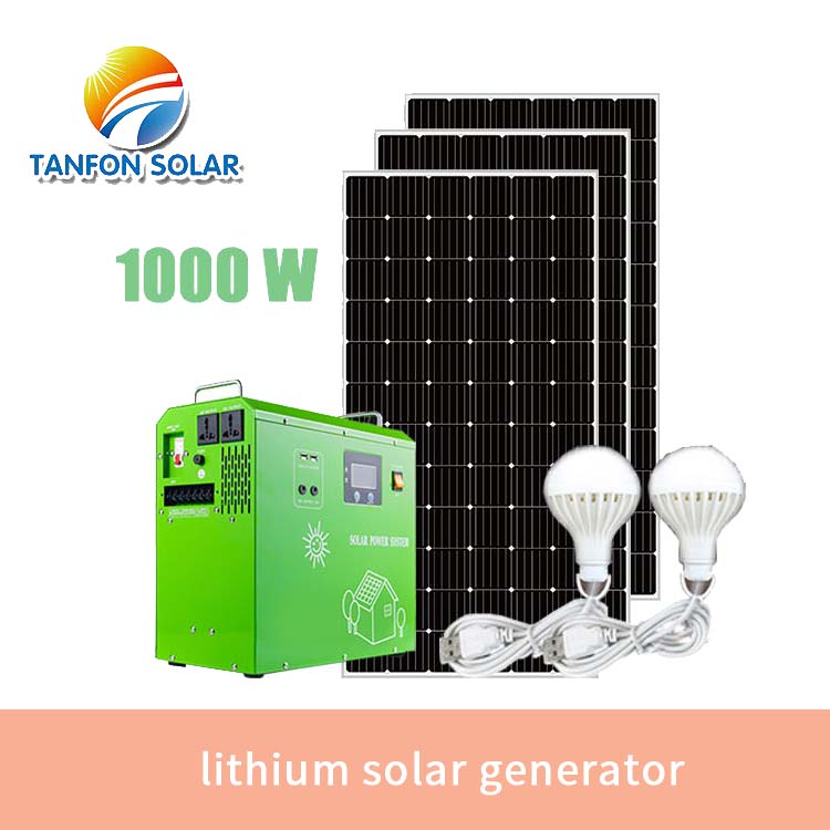 lithium solar generator 500w-3kw solar panel kit for home