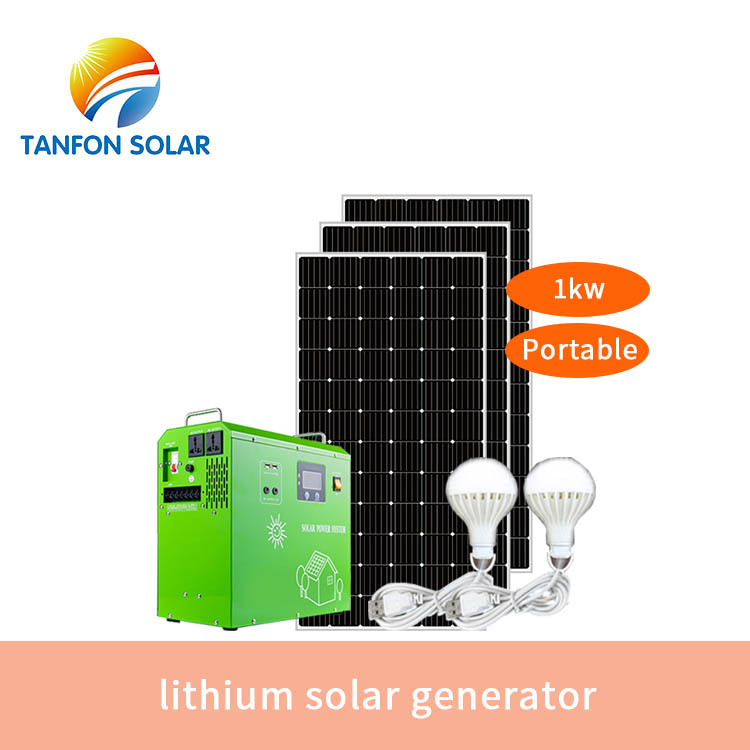 lithium solar generator 500w-3kw solar panel kit for home