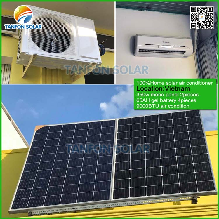 90000btu off grid DC home Solar Powered air conditioner