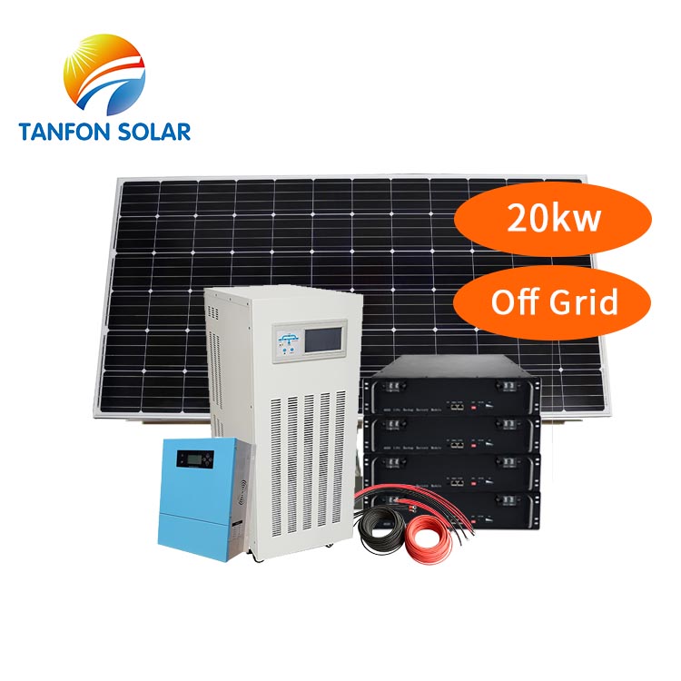 Full set solar panels kit cost for home used 20kw soler generator