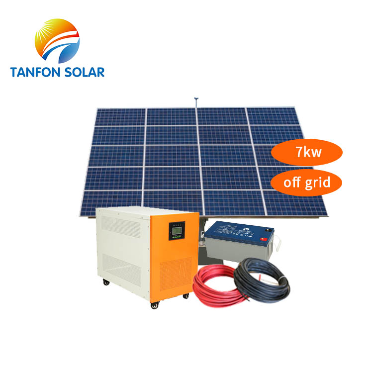 7kw Storage solar energy system with battery Inverter solar panel 7.5kw