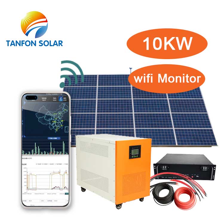 solar panel system 10kw with lithium or gel battery design