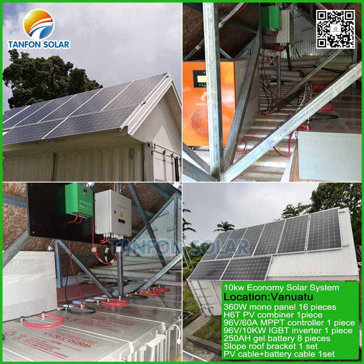 solar panel system for home 10kw with lithium Battery Backup Solar Generator