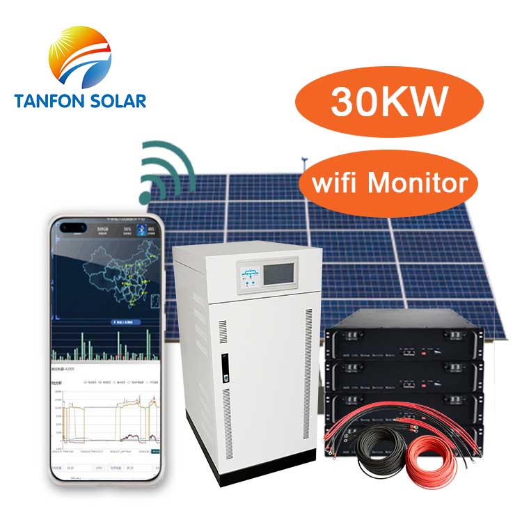 Completely off grid solar installation system 30kw 220V/380V