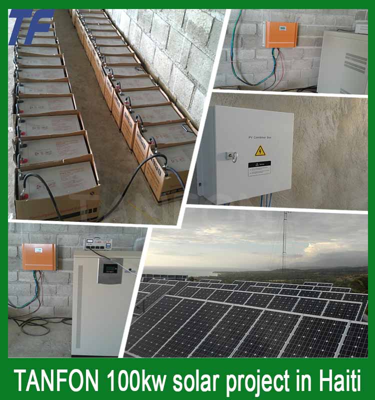 Tanfon industrial commercial 100kw solar energy system 