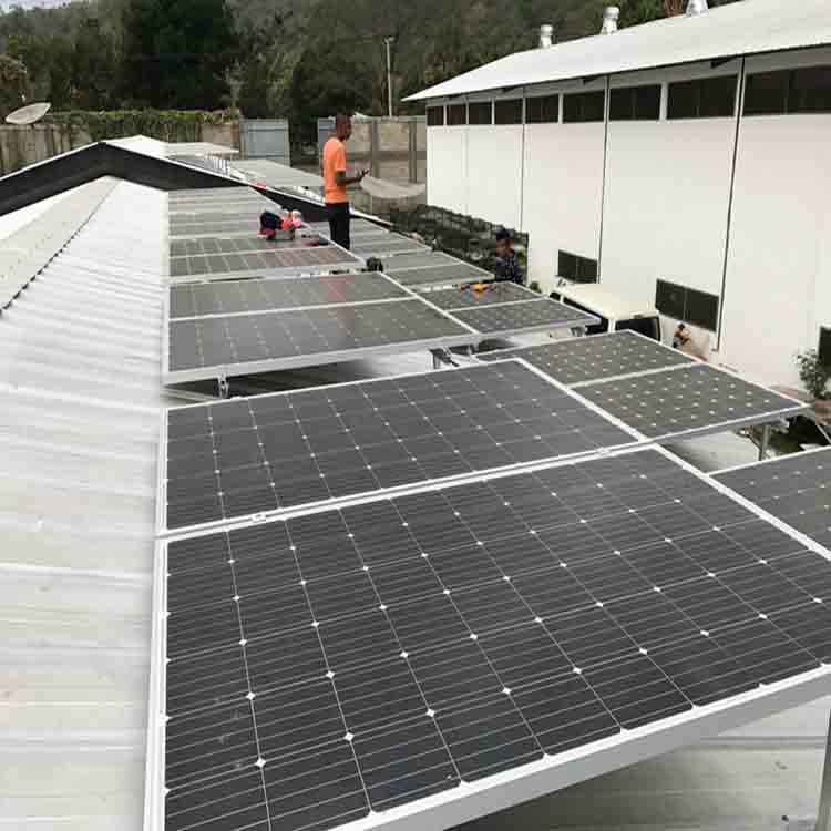 3 phase Hybrid Solar powered generator 60kw Solar Panel System