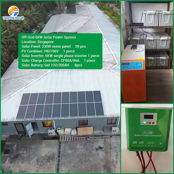 Singapore off-grid 6kw solar power system