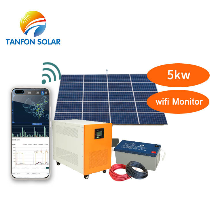 solar system for home 5000w solar power storage battery