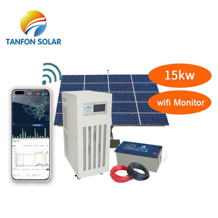 solar system with 15 kWh with the lithium batter