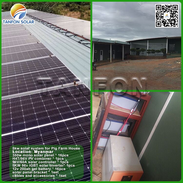 5KW farm solar system in Myanmar