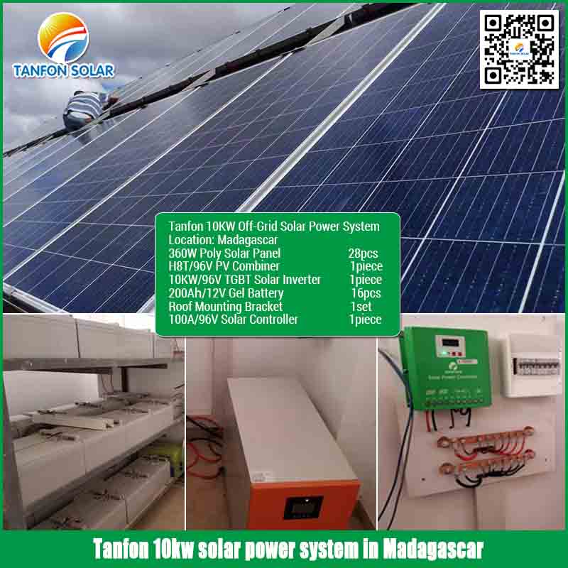 10kw Solar Panel Kit 10kva Off Grid Solar Power System Price