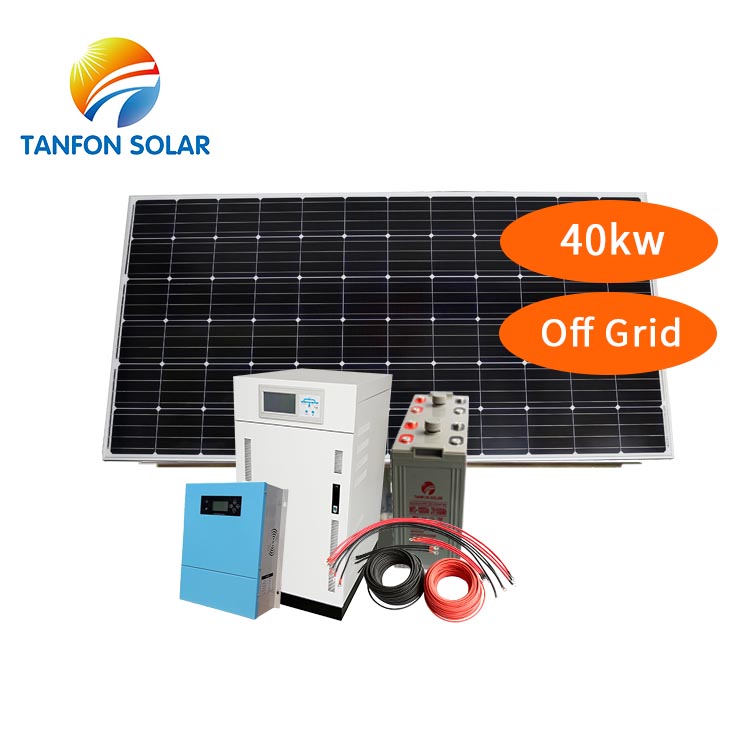 Complete Off Grid 40 KW Solar Power System Commercial Use Solar Energy 40kva