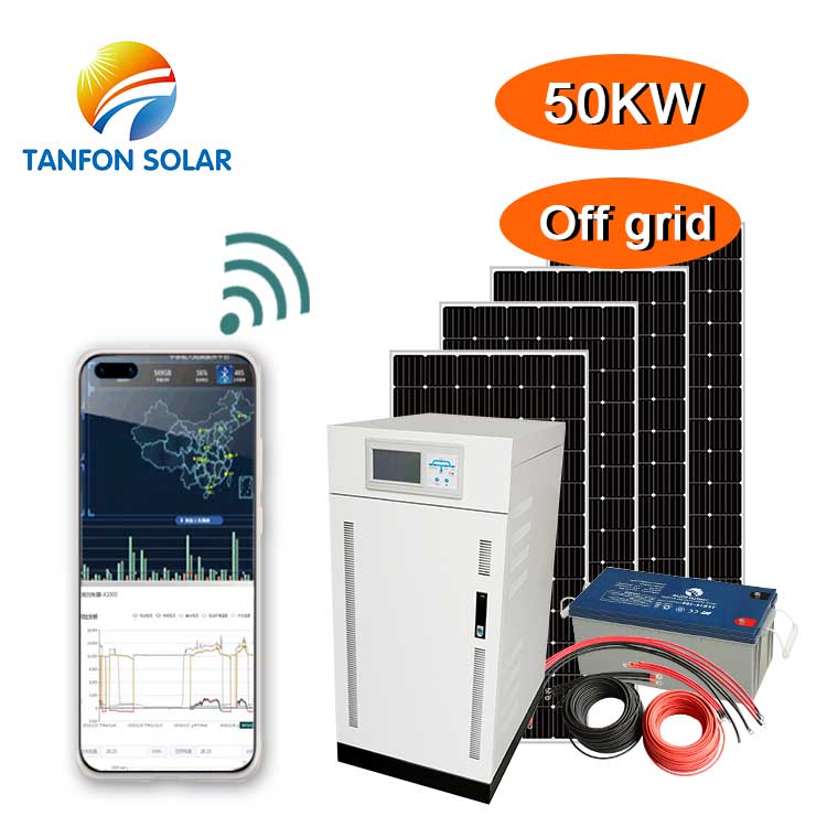 50 kw 3 phase 380V 50 cycle off grid solar system
