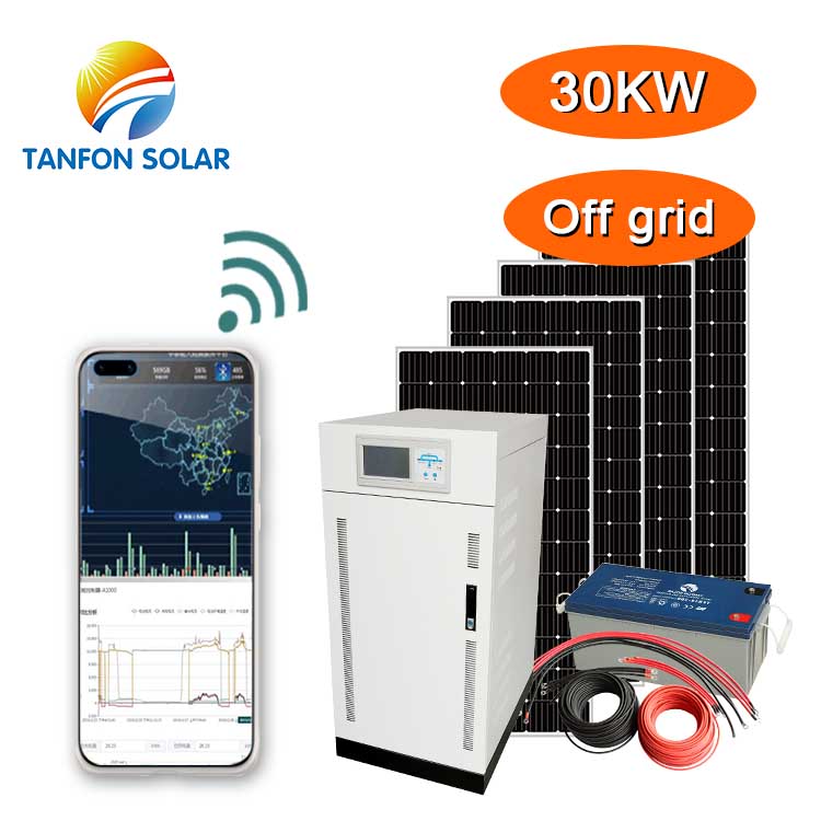 equipment for 30kW solar plant power system