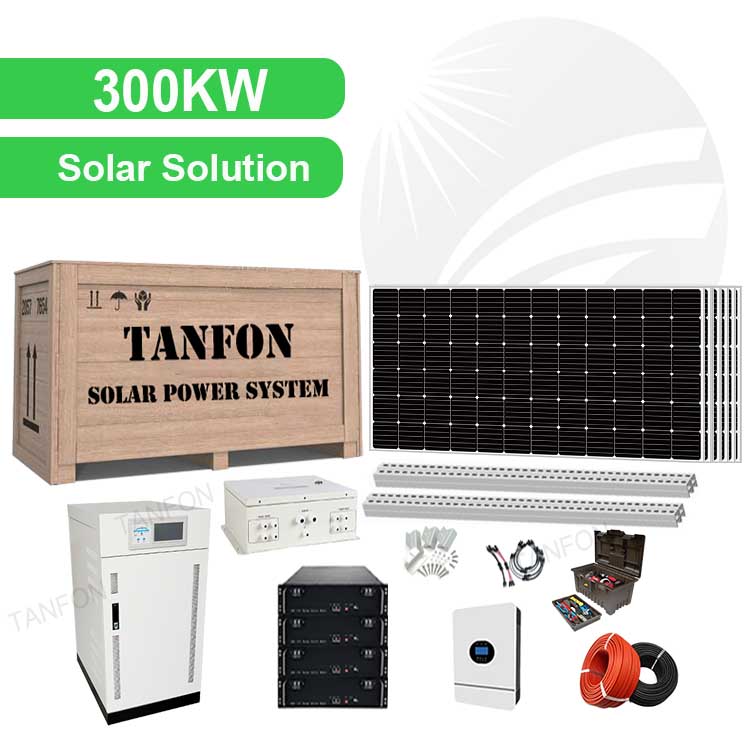 300kw 300kva Off Grid On Grid Solar Power System With Battery Supplier