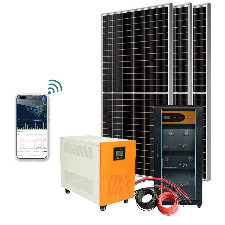8KW 8000 watt Solar Power System Kit Off Grid With Battery Energy