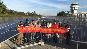 Papua New Guinea 200KW solar power project installation