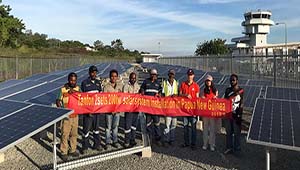 Papua New Guinea 200KW solar power project installation