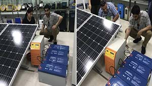 Solar off grid system without battery design for customer's need